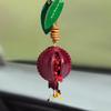 Simulation Fruit Pendant Leather Pomegranate Bag Charm Keychain Decoration Pendant Women'S Backpack Exquisite Accessories