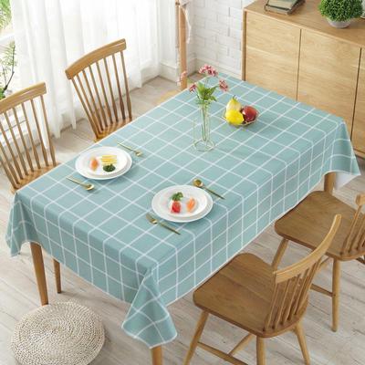 PVC Tablecloth Waterproof and Oil-proof Wash-free Pastoral Desk High-end Dining Table Cloth Coffee Table Table Mat Ins Style Rectangular