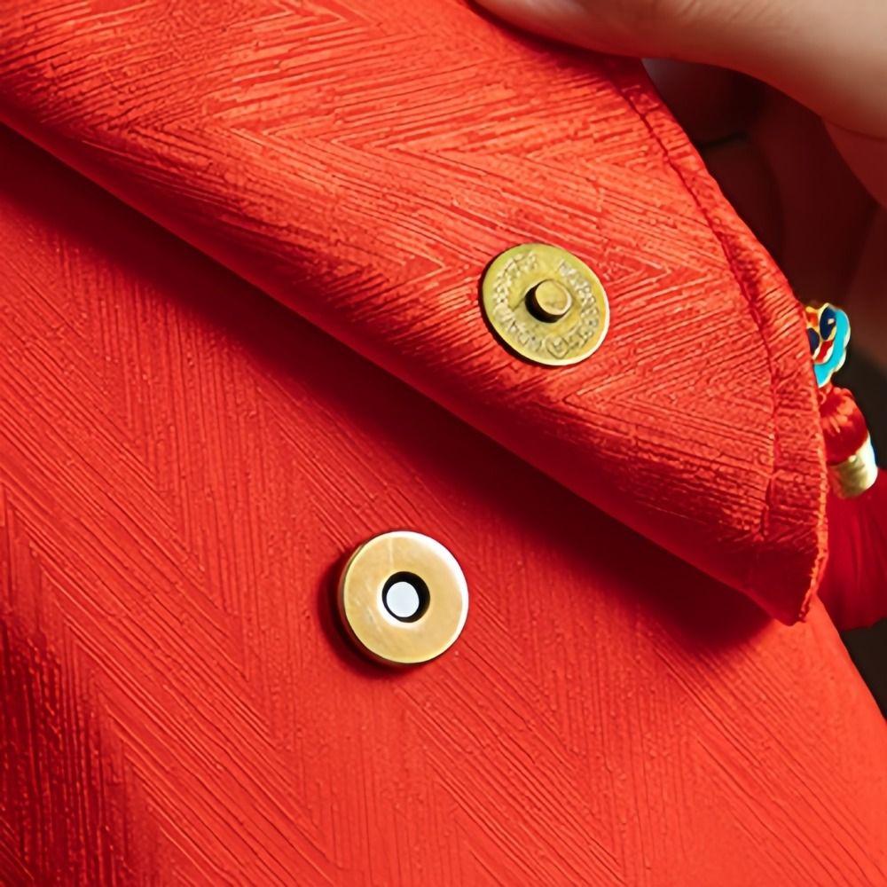 Spring Festival Fabric Red Envelop Blessing Words Lucky Red Pockets  New Year