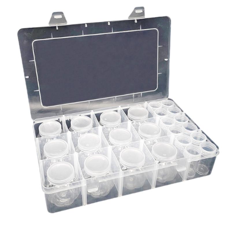 

Многоцелевой контейнер для хранения бусин со съемными этикетками, бутылочки для рукоделия, изготовления бижутерии и организации дома