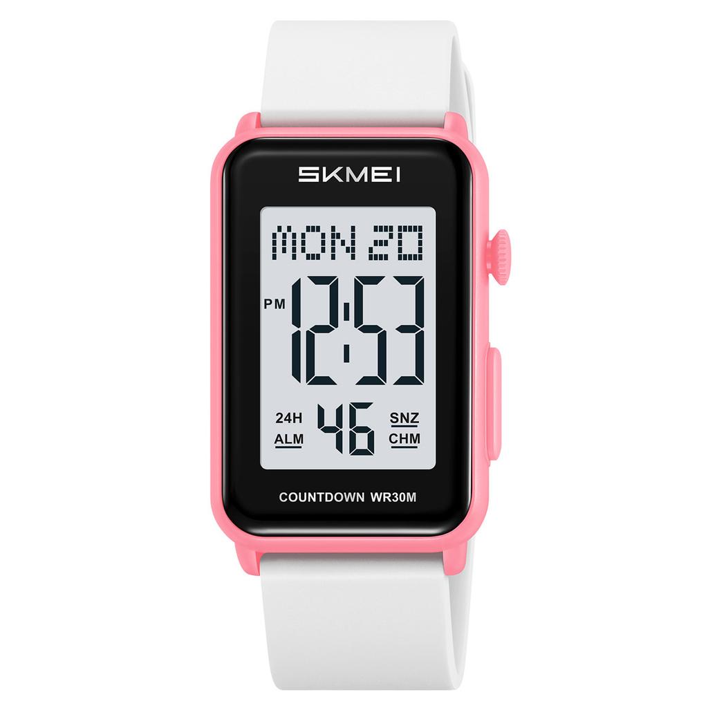 Square single display electronic watch student party multi-function alarm clock waterproof luminous outdoor sports electronic watch