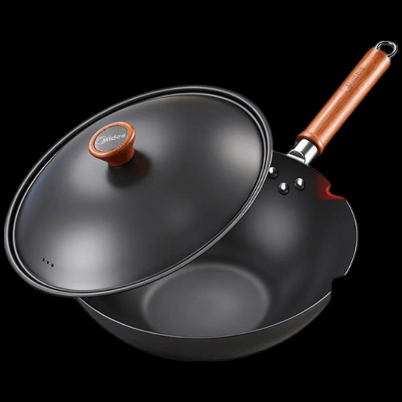 Midea 32cm Titanium Iron Non-stick Wok