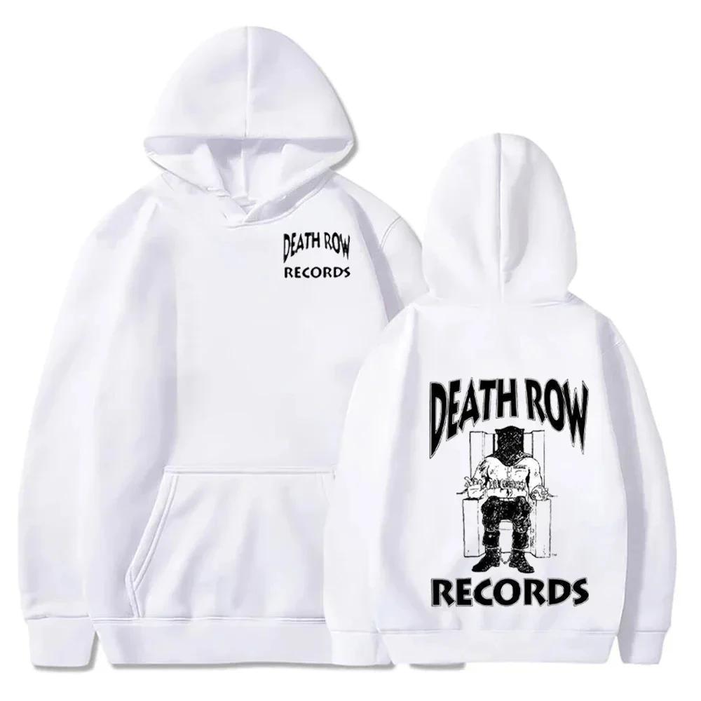 Death Row Records Hoodies Spring Autumn Fleece Hoodie Pullover Fashion Men Women Loose Hooded Sweatshirts Top