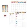 Fridge Magnetic Calendar Weekly Monthly Planner Magnetic Fridge Calendar Whiteboard for Kitchen Grocery Shopping List