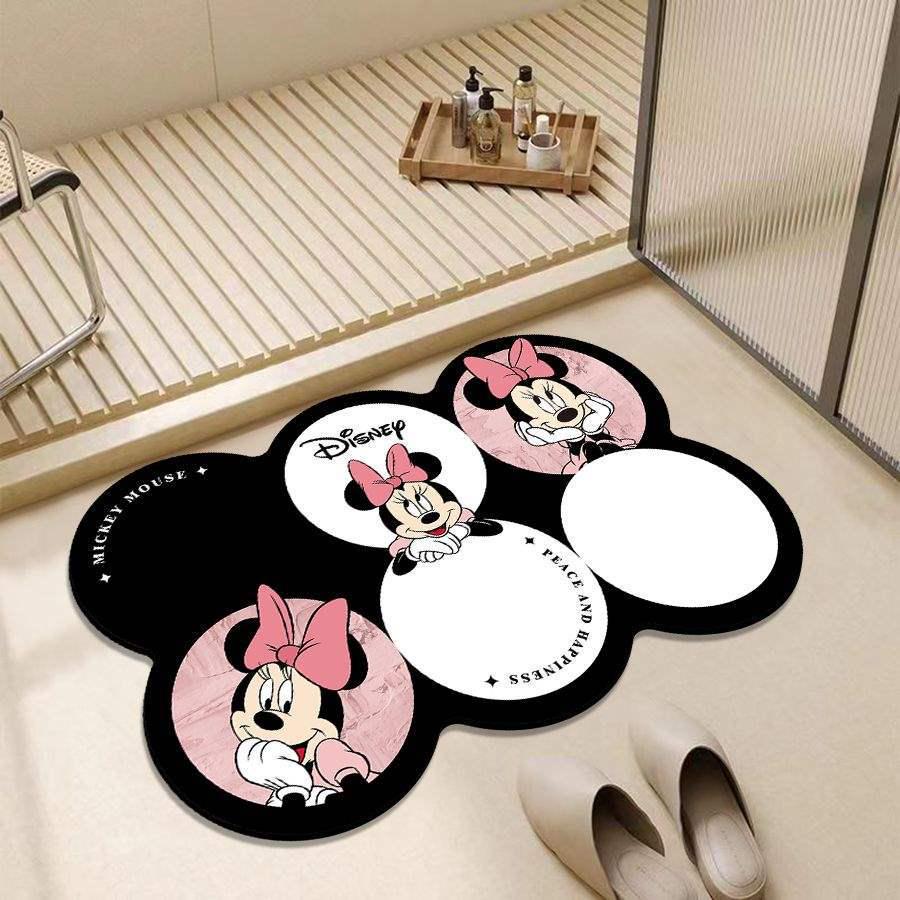 Crayon Shin-chan Quick-Dry Bathroom Diatomite Floor Mat - Non-Slip Absorbent Foot Pad