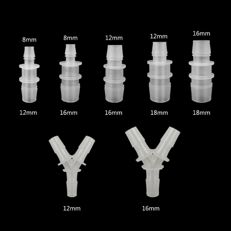 Fishtank Air Pump-Valve Pipe Connector Fish Tanks Water Pipe Connector Joint Straight/Y-Shape Connector Tube Accessories