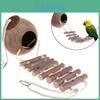 Parrot Coconut Shell Bird House With Cloud Ladder Wooden Bird Toy For Cage Decor