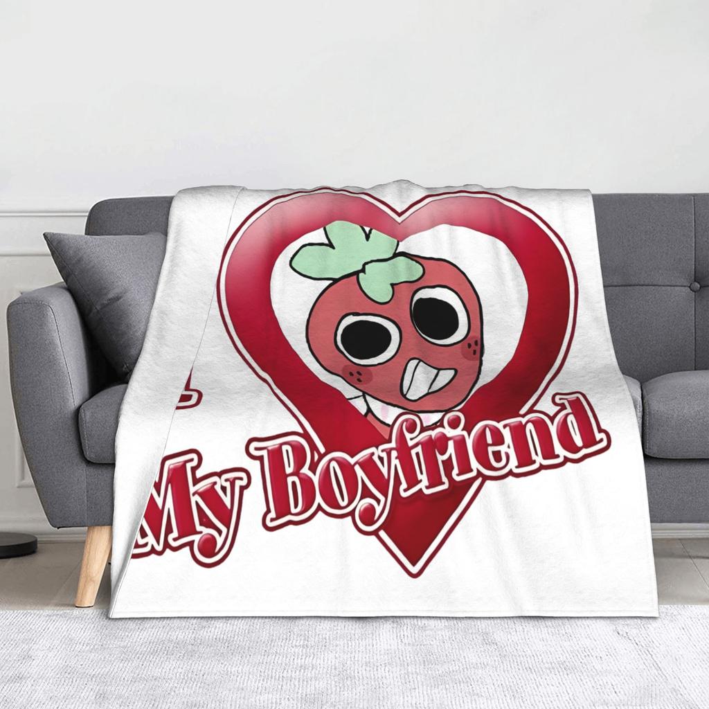 Dandys World Cartoon Fuzzy Blanket Horror Game Awesome Throw Blankets for  Sofa Bedding Lounge 150*125cm Quilt