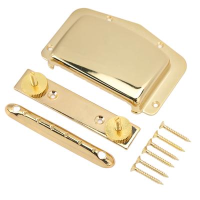 Guitar Bridge Set Adjustable Fixed Type Electric Guitar Bridge Pulling String Board String Bridge Cover