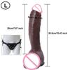 Man Penis Realistic Soft Strapon Dildo Double Silicone Dick Vaginal Masturbators Flesh Cock Gay Anal Plug Sex Toy for Women