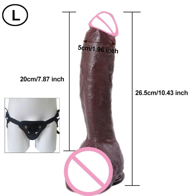Man Penis Realistic Soft Strapon Dildo Double Silicone Dick Vaginal Masturbators Flesh Cock Gay Anal Plug Sex Toy for Women