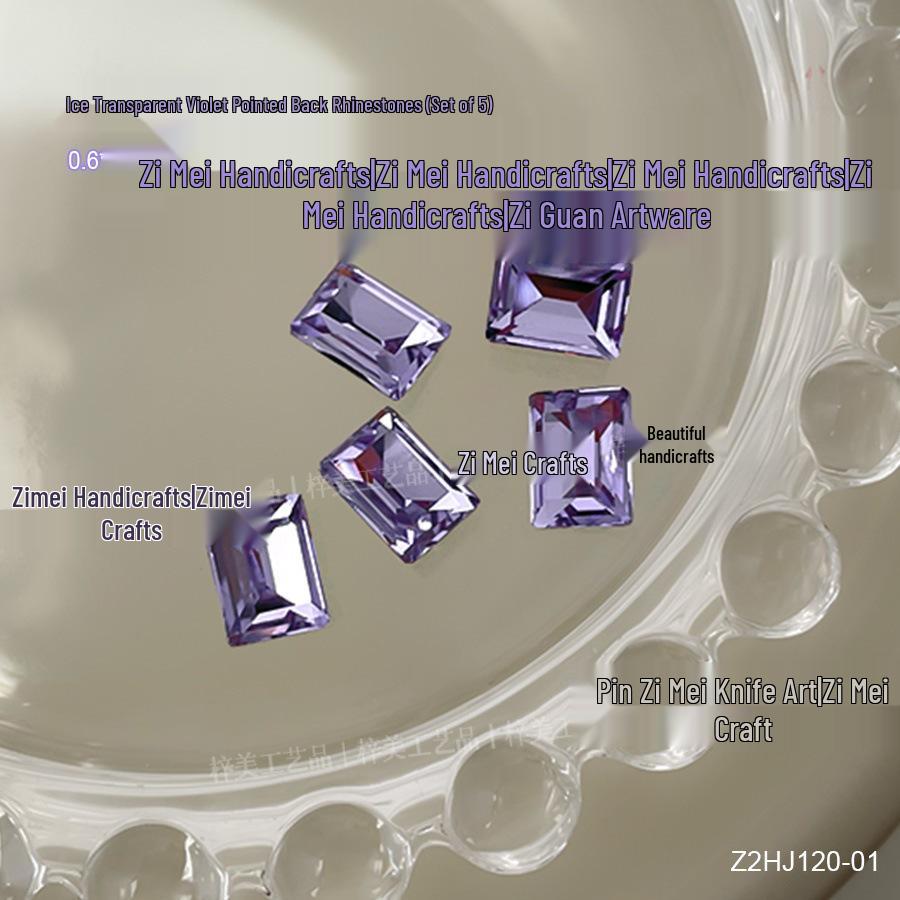 

Dongzhou Nail Art: Shiny Violet K9 Rhinestones for Decoration