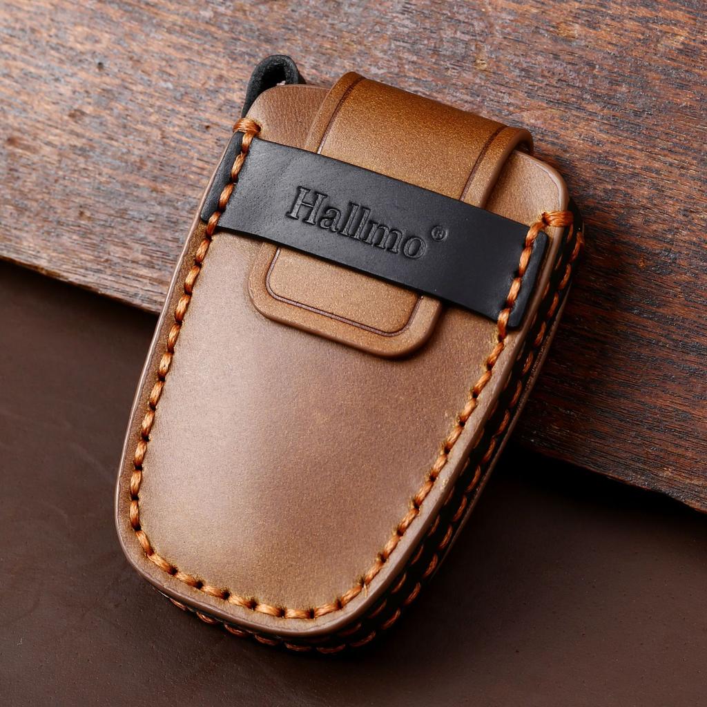 Leder Autoschlüsselabdeckung Halter Hülle für Hyundai Grandeur HG Limousine Genesis G80 Santa Fe 3DM Grand SantaFe 2018 IX45 EQUUS Azera