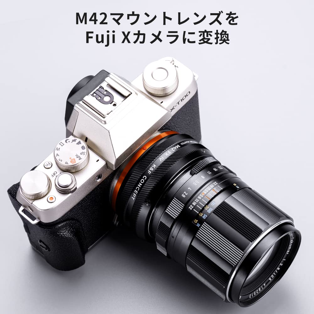 Adaptor de montură Concept IV Obiectiv cu montură M42 compatibil cu Fujifilm Fujifilm K&F M42-FX