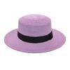 Summer Sun Protection Beach Flat Top Straw Hat Straw Shading Hat Beach Big Eaves Hat