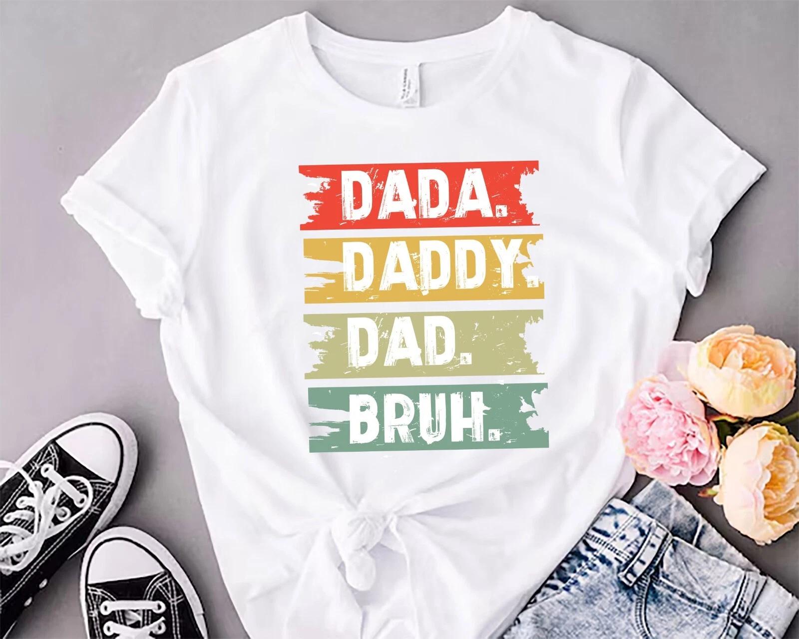 Customise Fathers Day Son Kids Baby Matching T-Shirt Top,Dada Daddy Dad Bruh 2XL