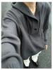 Men's 2024 Autumn/Winter Loose Trend Pique Knit Hoodie Sweater