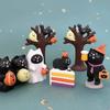 Japanese Cat Halloween Resin Ornaments – Handmade DIY Trendy Toy Figures