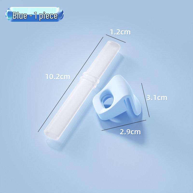 Baby Drinking Straw Set with Buckle for Soup, Porridge, and Water - Silicone Kids' Feeding Accessory