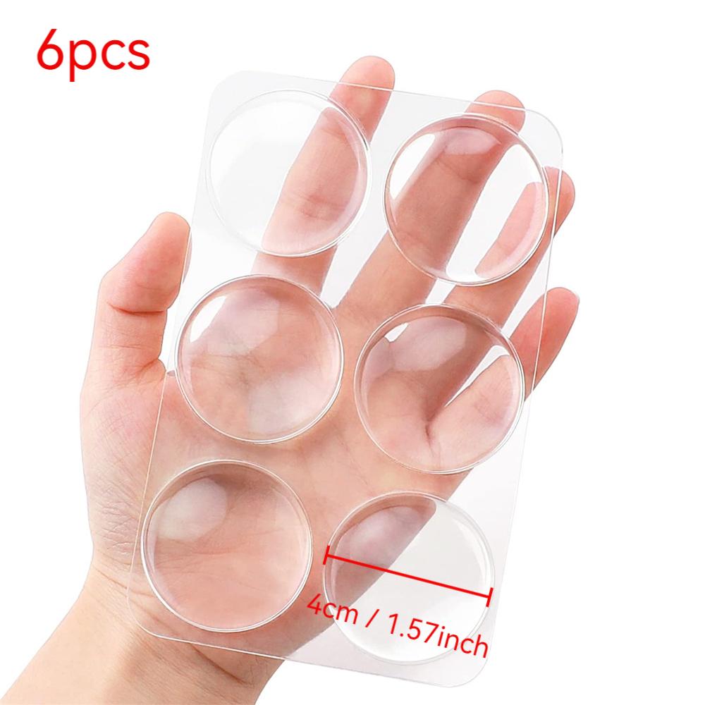 Xiaomi 6-24Pcs Door Wall Protector Pads Washable Self Adhesive Transparent Door Stopper Reusable Soft Round Shock Absorbent Gel