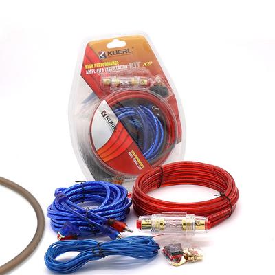 Bilstereohögtalare Kabelsatser Kabelförstärkare Subwoofer Högtalare Installationskablar Kit 10GA Power