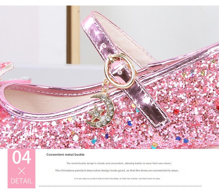 Tocuri înalte de cristal pentru fete, primăvara 2025, prințesă