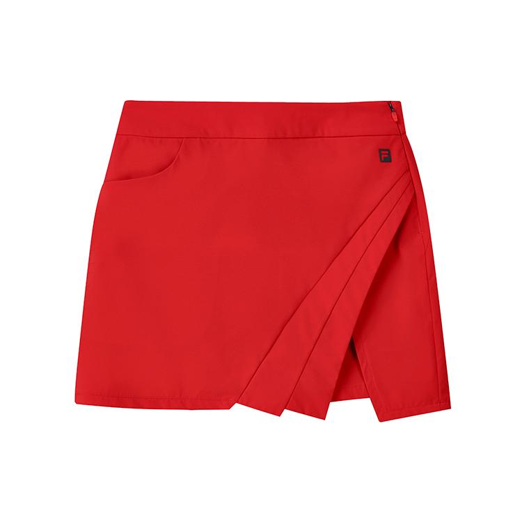 

New FILA Athletics Casual Short Skirts Women s Tomato A11W135323F-RD M