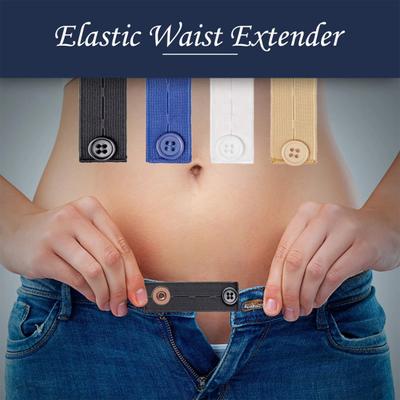 Bande de boucle d'extension de taille unisexe, couleur unie, Extension de taille élastique, femmes enceintes, hommes potelés, extenseur de ceinture réglable