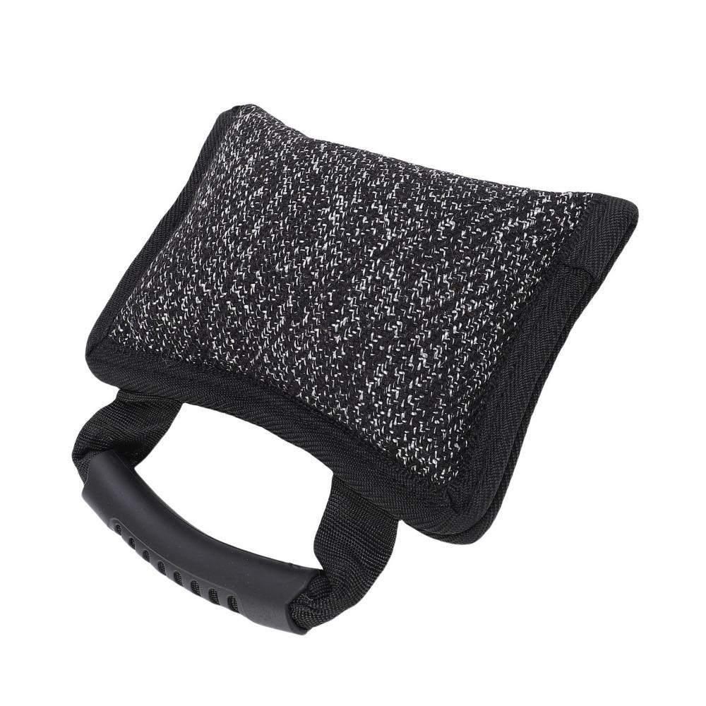 Linen Fabric Dog Bite Target Black Dog Training Toy Dog Molar Toy Dog Tug Toy  Interactive Play