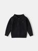 Boys' Classic Lapel Knit Top - Plain Half-Zip Jacket for Children