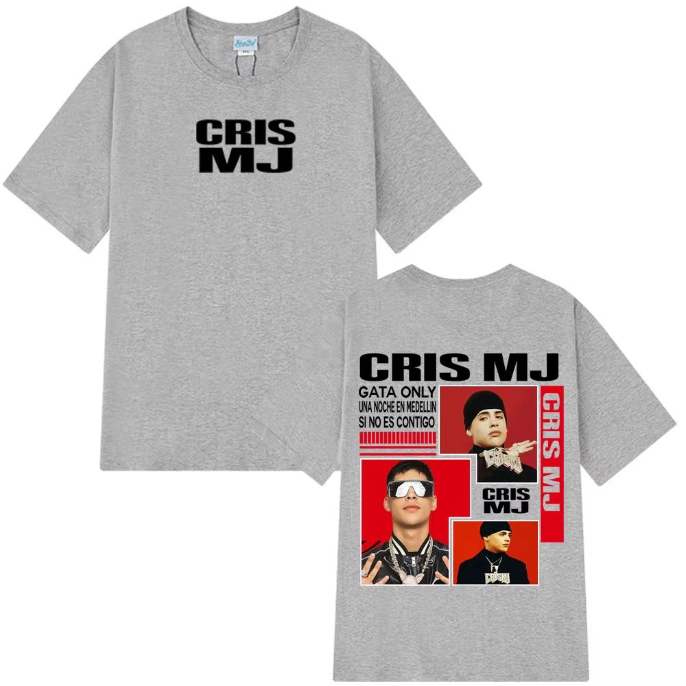 

Rapper Cris Mj Tour 2026 Merch Tshirts Unisex Women Tshirt Vintage Y2k Clothes Tshirts Cotton Gothic Punk Tshirts Streetwear S