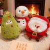 18cm Creativity Christmas Series Doll Santa Claus Snowman Xmas Tree Apple Stuffed Toy Home Decoration Props Xmas Gift Idea