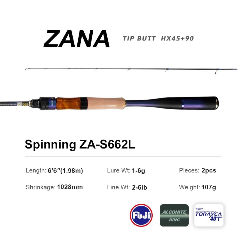 

PURELURE ZANA Мягкое удилище для ловли на живца, высокоуглеродистое универсальное удилище для дальнего заброса, спиннинговое удилище для быстрого строя, удилище для ловли на басс, кольцо Fuji Alconite