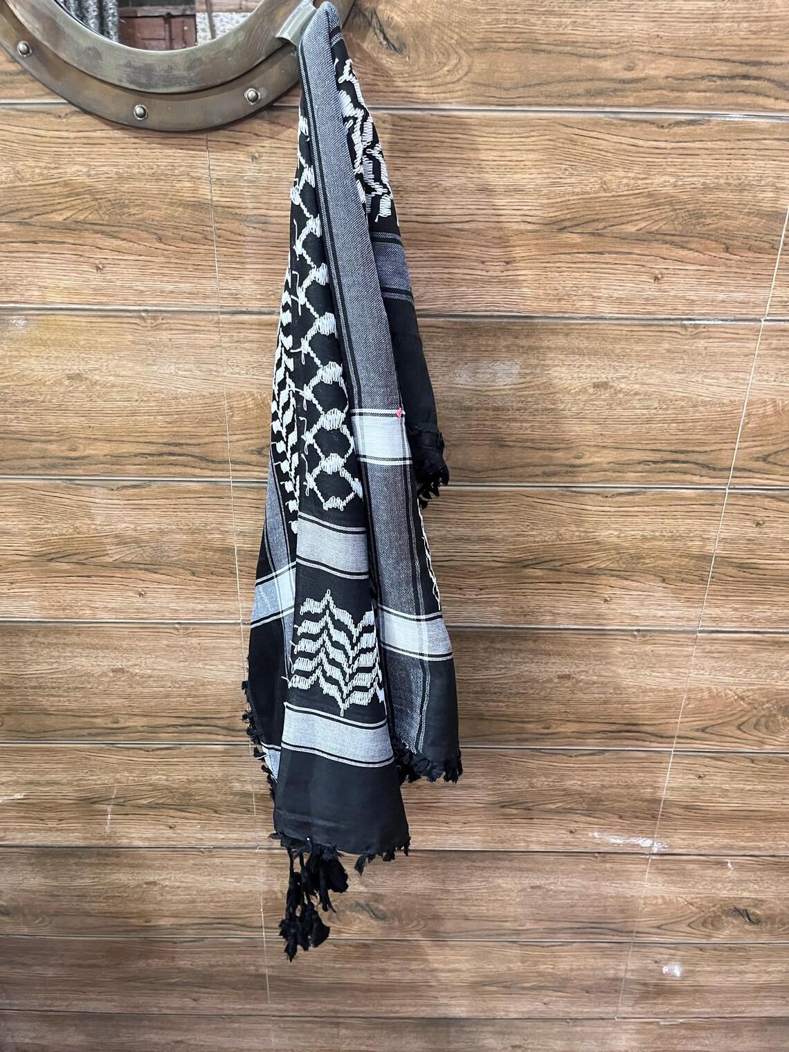 

Кефия Шемаг Все Оригинальное Сделано в Палестине Арабский Шарф Куфия Арафат Хлопок M аэро