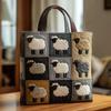 Quilted Tote Bag Digital Print Handbag Casual Daily Shoulder