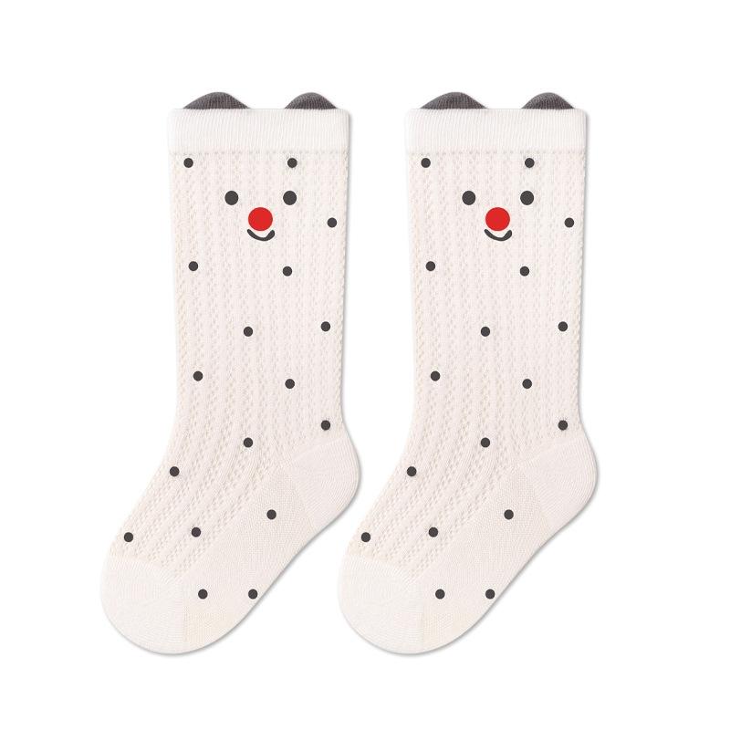 Baby Mesh Thin Socks Toddler Soft Skin-friendly Long Socks for Girls Kids Summer Breathable Cotton Stockings Girls Boys 0-5Y
