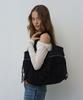 PREFERPREFER Fringe Zip Bag (Black)