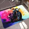 1pc Vibrant Motorcycle Color Burst HD Printed Door Mat – Non-Slip, Absorbent Microfiber Polyester Rug for Bathroom, Bedroom, Liv