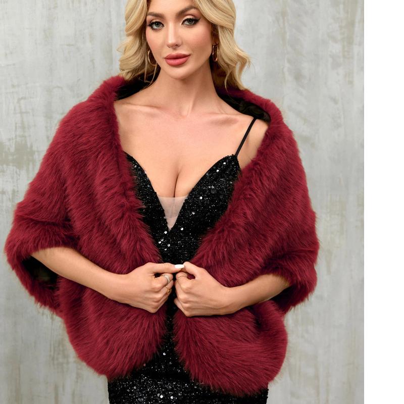 Shawl Imitation Fur Fox Fur Big Shawl For Women