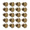 Lot de 20 buses en laiton de 6,35 mm (1/4") avec orifice de pulvérisation de 0,8 mm pour brûleurs de barbecue à propane et gaz naturel. Accessoire de bricolage. En stock. Vente en gros.