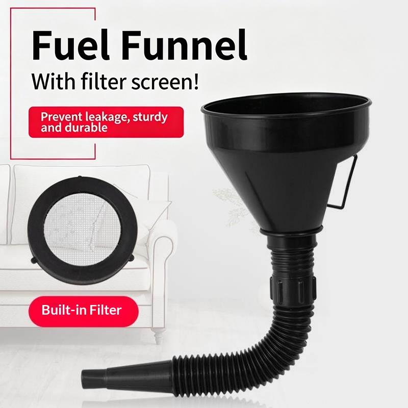 2-in-1 Betankungstrichter mit Sieb Ausgießer für Öl Wasser Kraftstoff Benzin Diesel Benzin für Auto Auto Motorrad Fahrrad LKW ATV