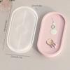 Epoxy Resin Mold Oval Plate Dish Cup Mat Silicone Mould DIY Crafts Decors Mold