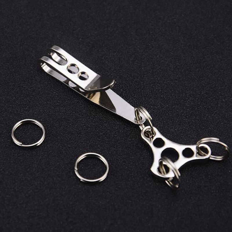 Multipurpose Metal Suspension Clip Keychain Keyring Outdoor Equipment Camping Hiking Everyday Carry Essential Key Holder