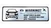 Honami Works C-shaped Forester Security Emblem 24 Hour Surveillance Dash Cam GPS Tracker Sticker