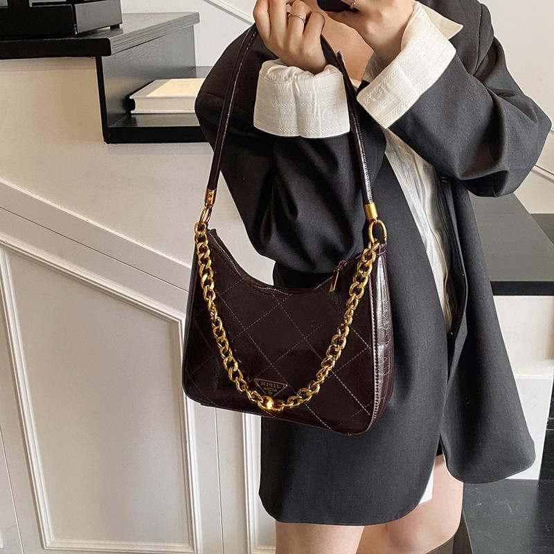 Kettentasche Damen Neue Mode Schulter Unterarmtasche Lässige Handtrage Tragetasche