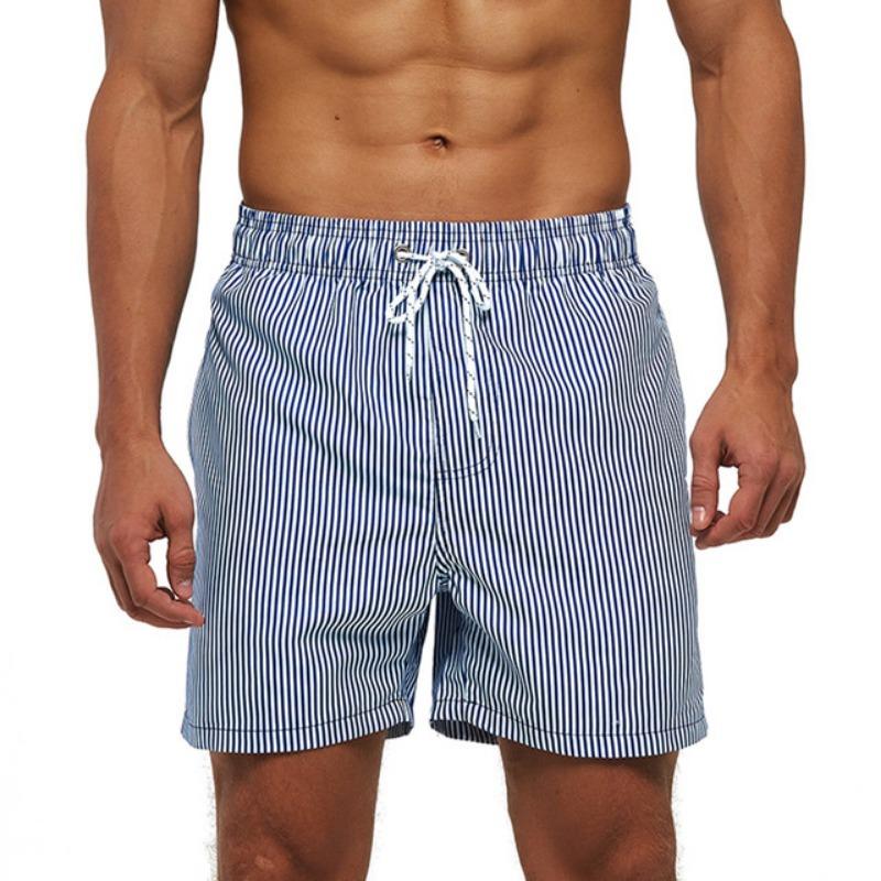 DATIFER Short de Sport pour Homme Maillot de Bain Nouveau Style Polyester Impression Fitness Pantalon de Plage Surfing Maillot de Bain