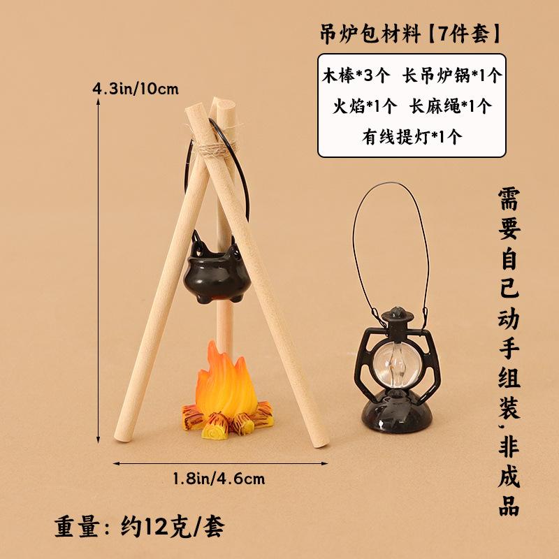 Doll House Simulation Mini Match Miniature Ceiling Furnace Model Ornaments Outdoor Scene Diy Handmade Decoration Accessories