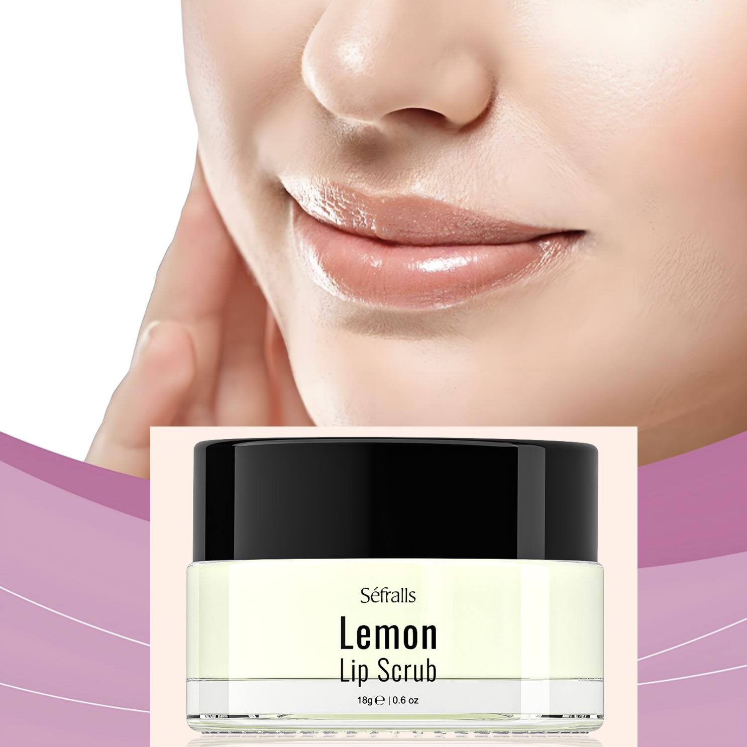 

Лимонный скраб для губ 18 г Уход за губами Питательный и увлажняющий уход за губами Отшелушивающий скраб лимон