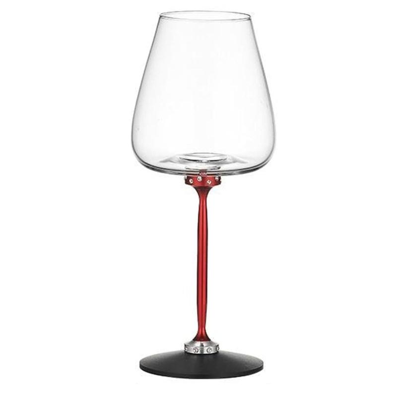 

Rotating Red Wine Glass for Stability Champagne and Cocktails Tasting Goblet Large Capacity Elegant Drinkware with Stem