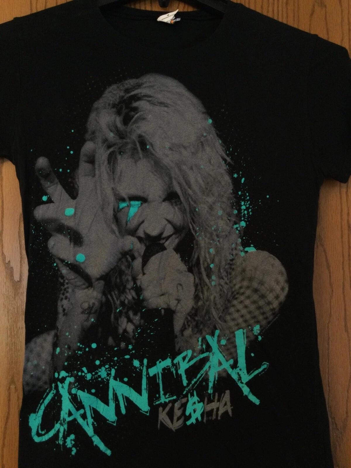 Kesha - “Cannibal” - Black Shirt - Ladies - M - Bay Island 2XL